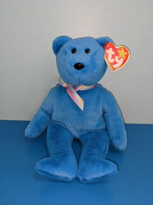 Beanie Baby - Teddy II - Blue Bear