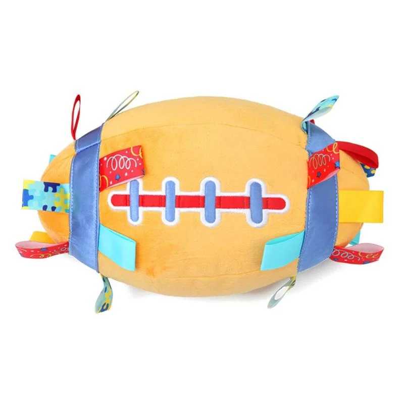 Children Baby Educational Soft Plush Football with Sound Infant Rattles Ball Puzzle Toys