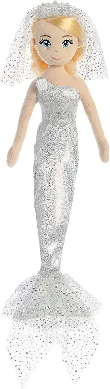 AURORA Sea Shimmers Crystal Mermaid Bride 45cm Plush Doll