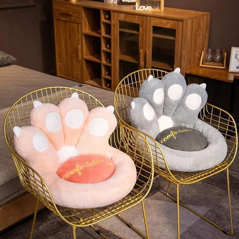 Cat Paw Animal Seat Plush Pillows