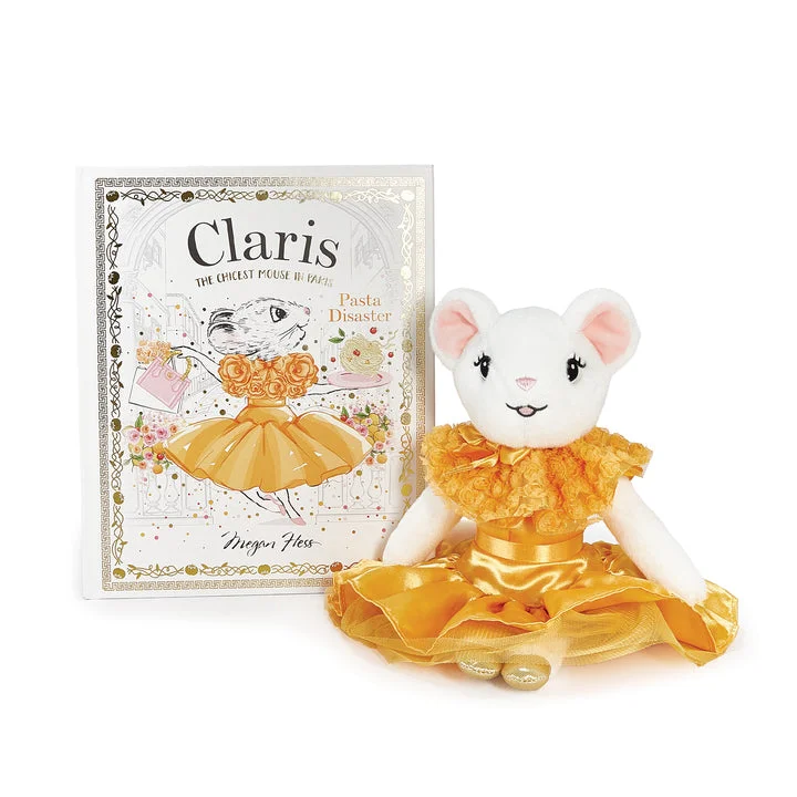 Claris The Mouse: Pasta Disaster & Tangerine Plush Book Bundle