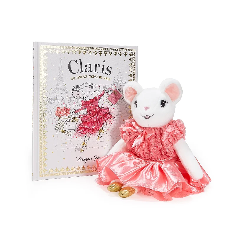 Claris The Mouse: The Chicest Mouse In Paris & Pink Plush Book Bundle