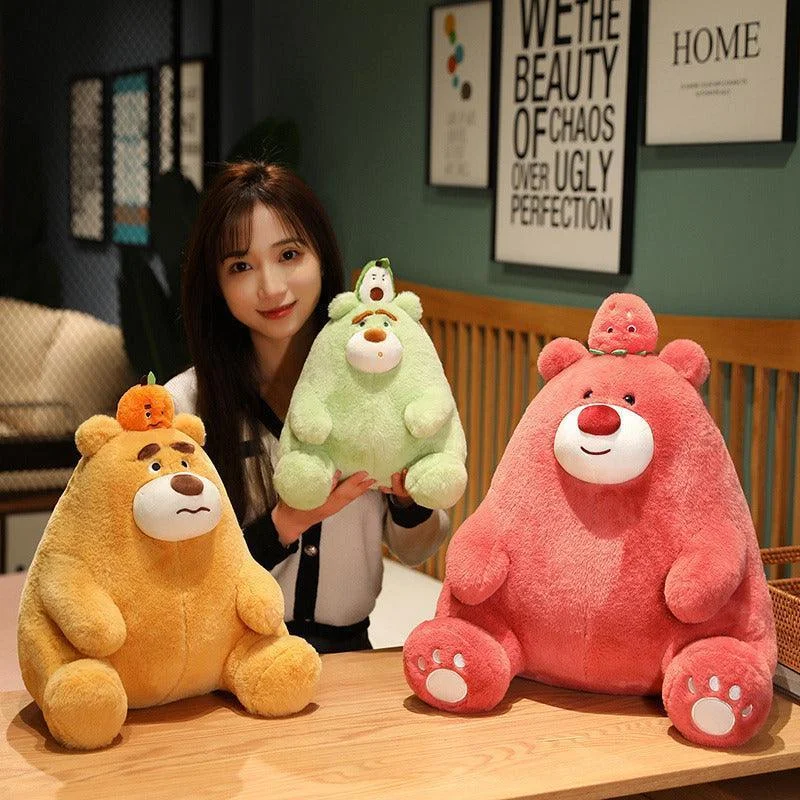 Cute Sitting Fruit Bear Plush Toys