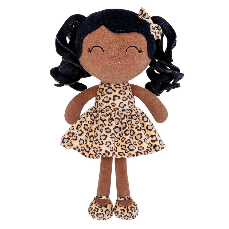 Gloveleya 12-inch Personalized Plush Jungle Animal Doll Tanned Leopard