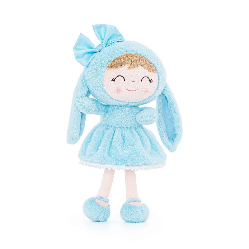 (US Only) Gloveleya 12-inch Baby Girl Gifts Plush Bunny Doll Series Blue