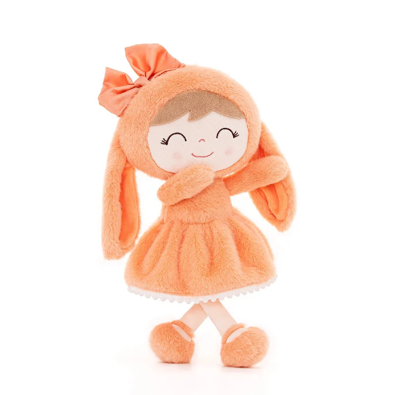 (US Only) Gloveleya 12-inch Baby Girl Gifts Plush Bunny Doll Series Orange