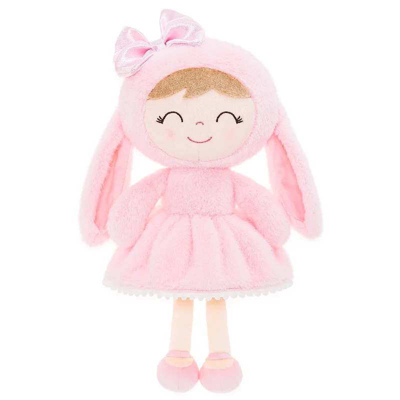 (US Only) Gloveleya 12-inch Baby Girl Gifts Plush Bunny Doll Series Pink