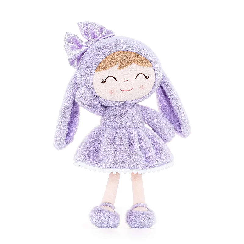 (US Only) Gloveleya 12-inch Baby Girl Gifts Plush Bunny Doll Series Purple