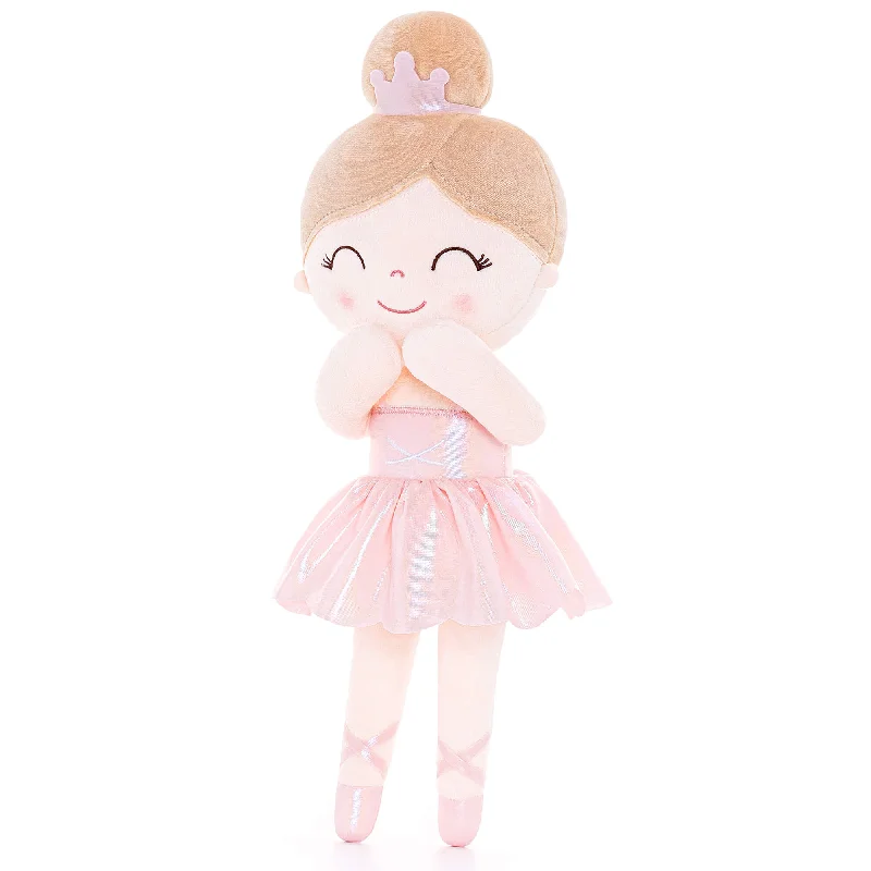 Gloveleya 13-inch Personalized Plush Dolls Iridescent Glitter Ballerina Series Pink Ballet Dream