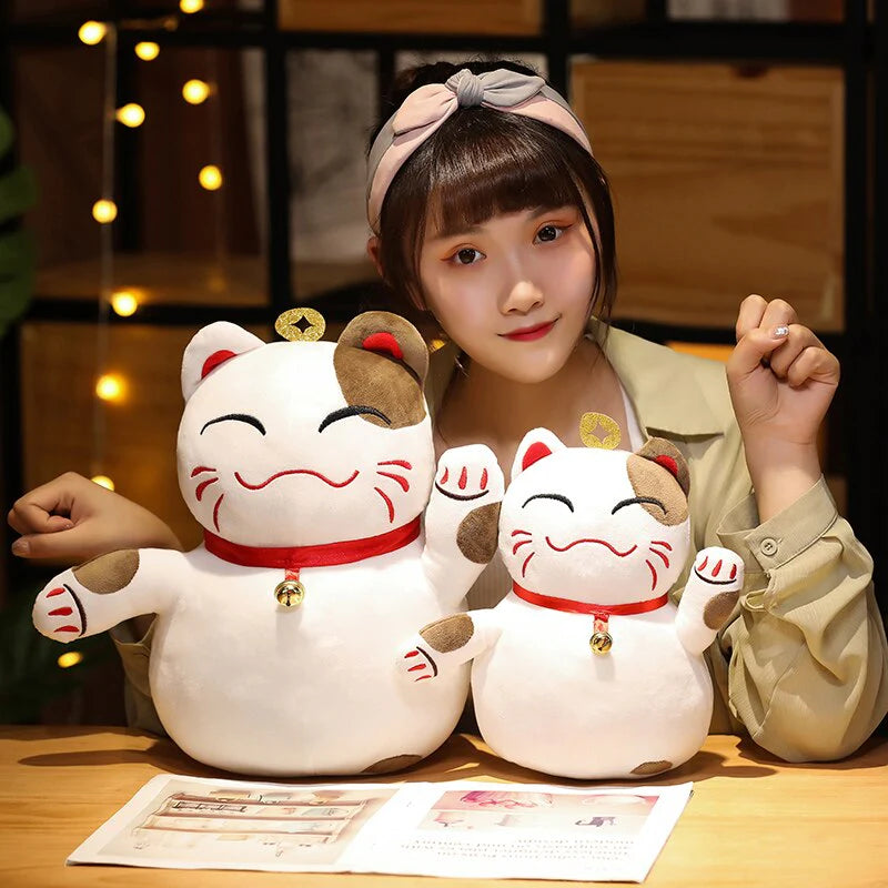 Kawaii Happy Fortune Lucky Cats Plushies