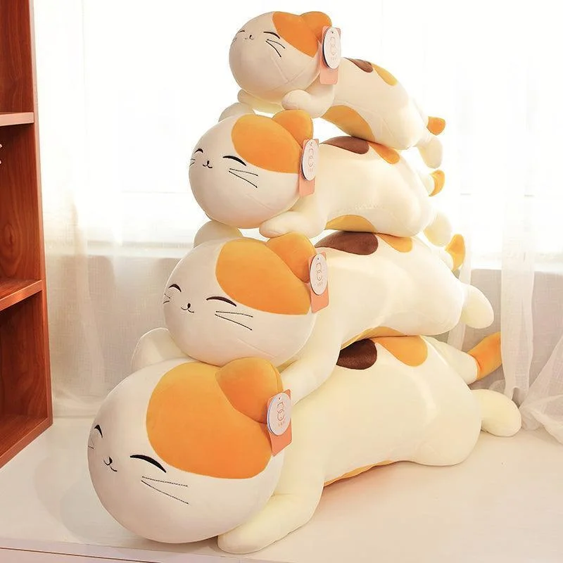 Huggable Sleeping Cats Plush Pillows