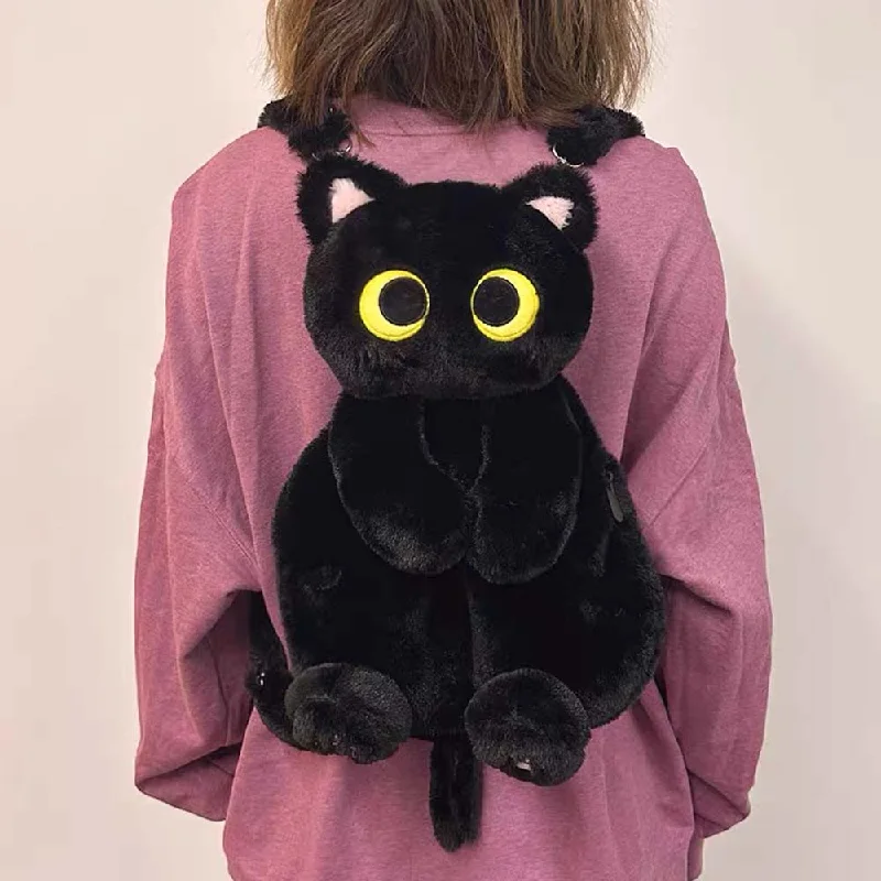 Kawaii Cat Backpack Plush Bag