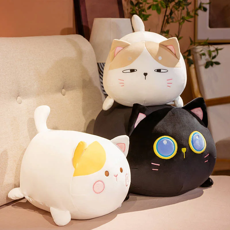 Kawaii Cat Stuffed Animal Plush Pillow