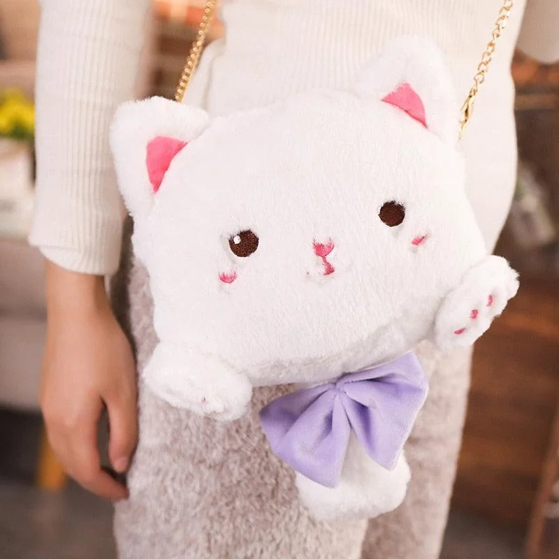 Kawaii Cat Plushie Backpack