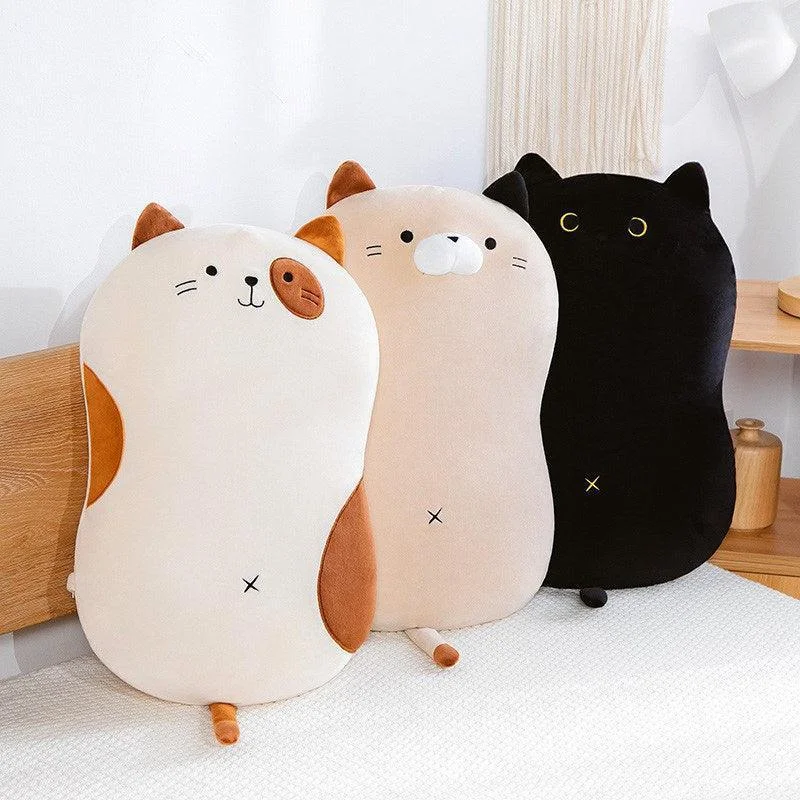 Kawaii Cat With Zipper Plush Pillows