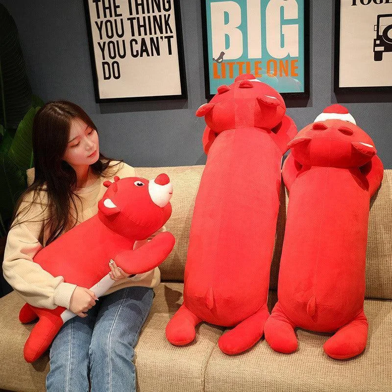 Long And Lovely Pink Bear Plush Pillows