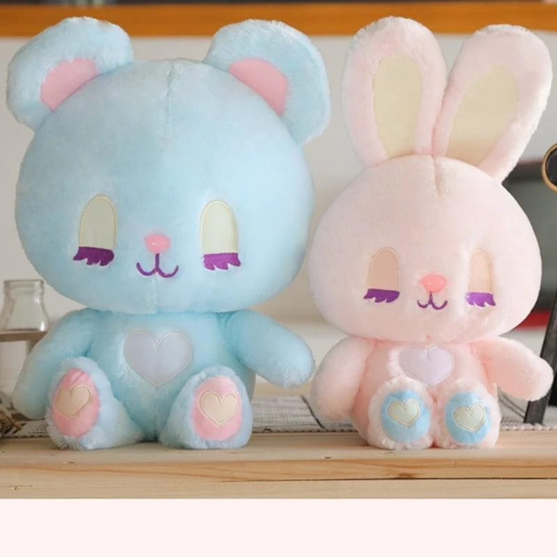 Long Lash Rabbit Bear Girl Plush Toy