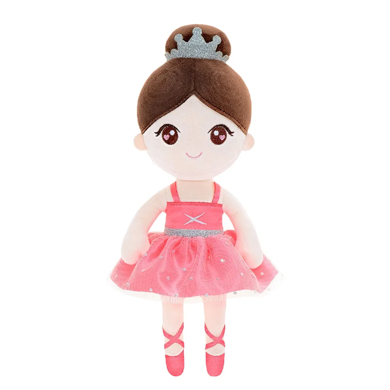 Gloveleya 13-inch Personalized Plush Dolls Ballerina Series Coral Powder Ballet Dream