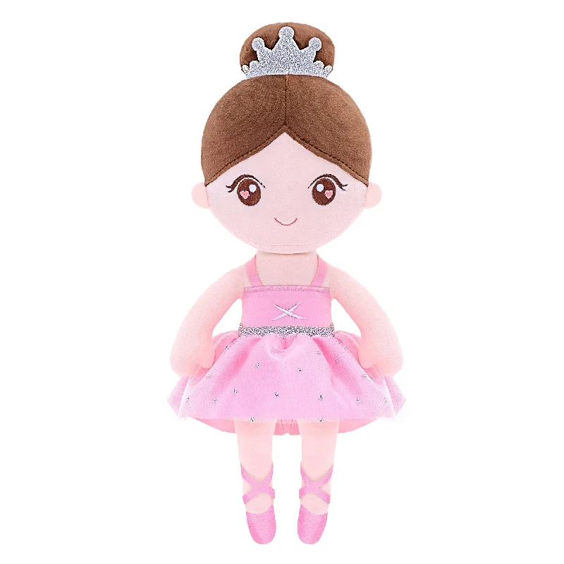 Gloveleya 13-inch Personalized Plush Dolls Ballerina Series Pink Ballet Dream