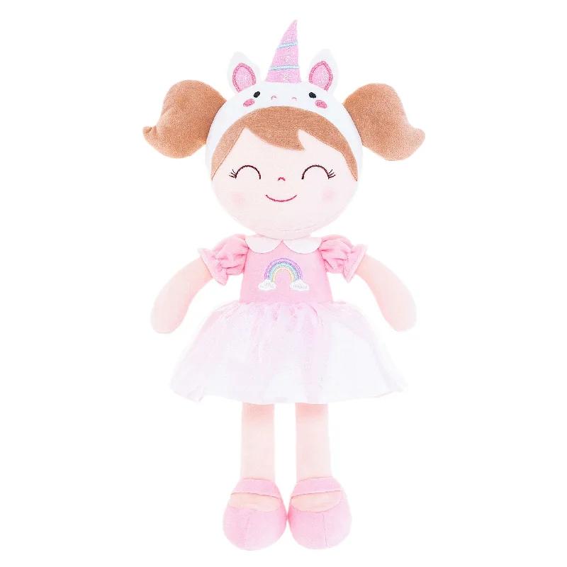 Gloveleya 16-inch Personalized Plush Dolls Animal Costume Dolls Unicorn