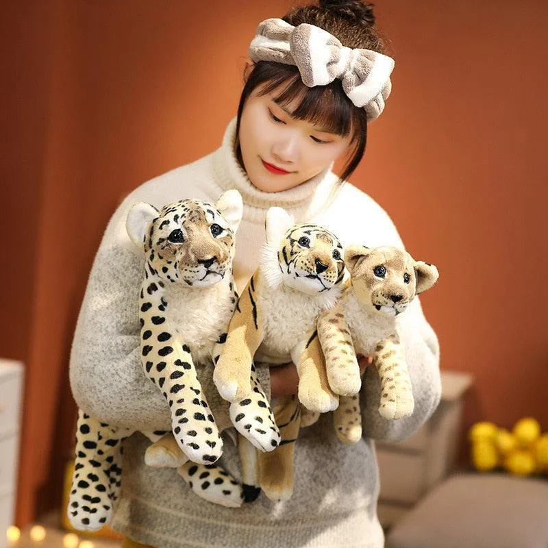 Realistic Small "Big Cats" Stuffed Animal Plush Toys