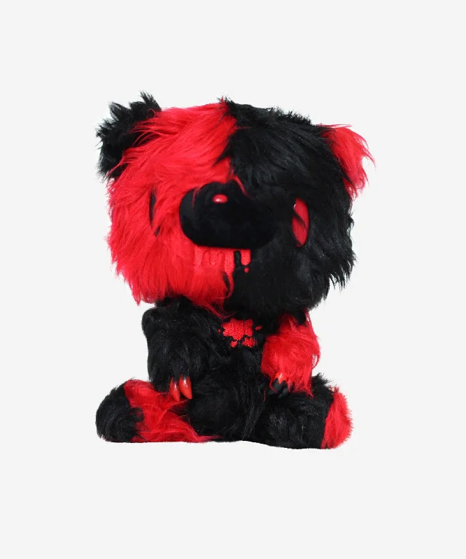 Shaggy Monotone Red/Black Gloomy Bear 7" Plush