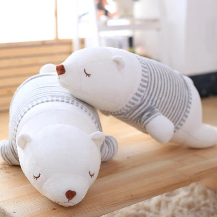 Sleeping Polar Bear Plush Dolls