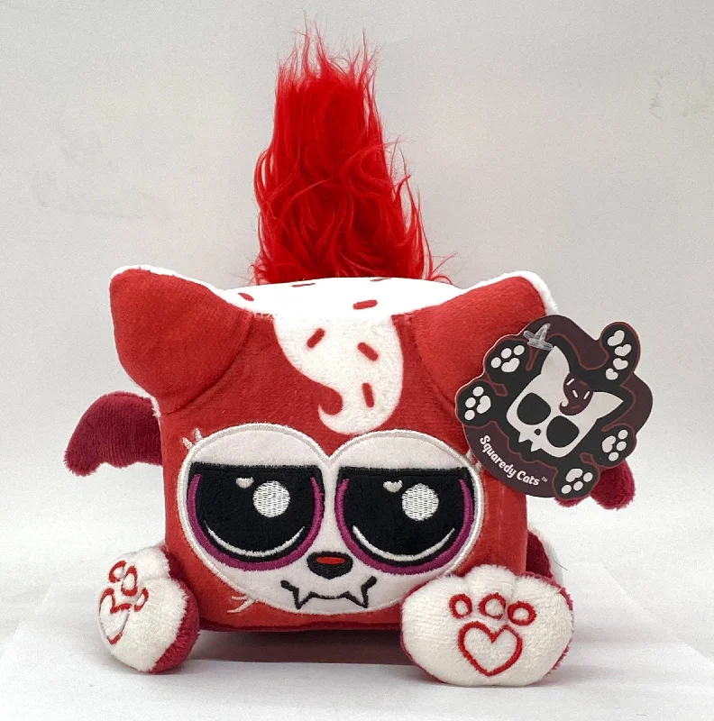 Squaredy Cats - Red Velvet Vampire signature size plushie