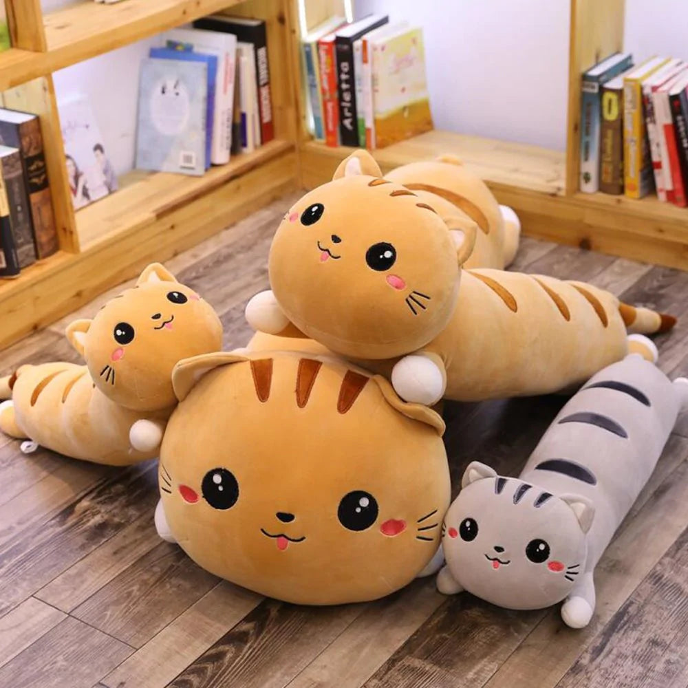 Kawaii Tabby & Earl The Long Cats Plushies