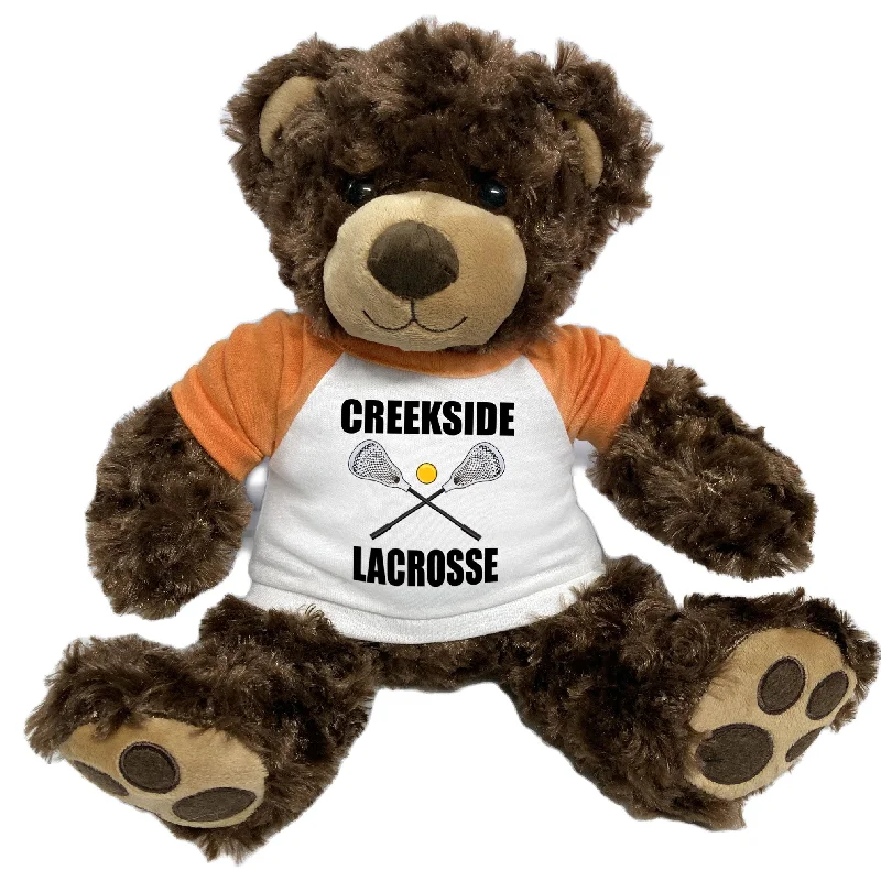 Lacrosse Teddy Bear - Personalized 13" Brown Vera Bear