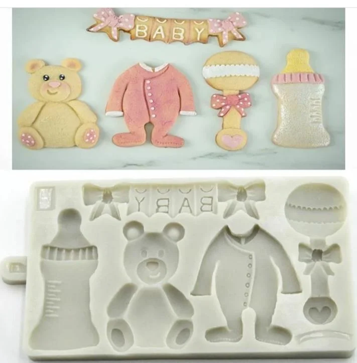 Baby Teddy Silicone Fondant Mould