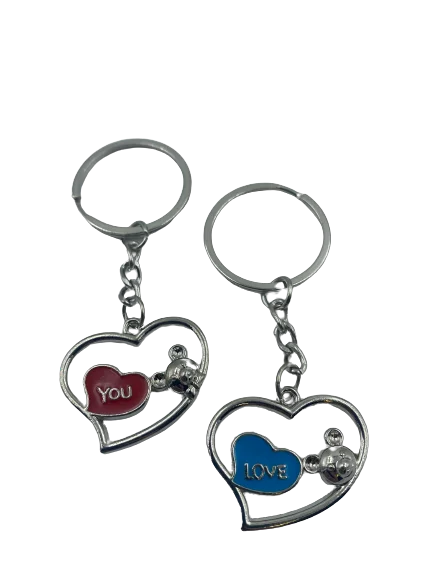 Couple Keyring Love Valentine Teddy