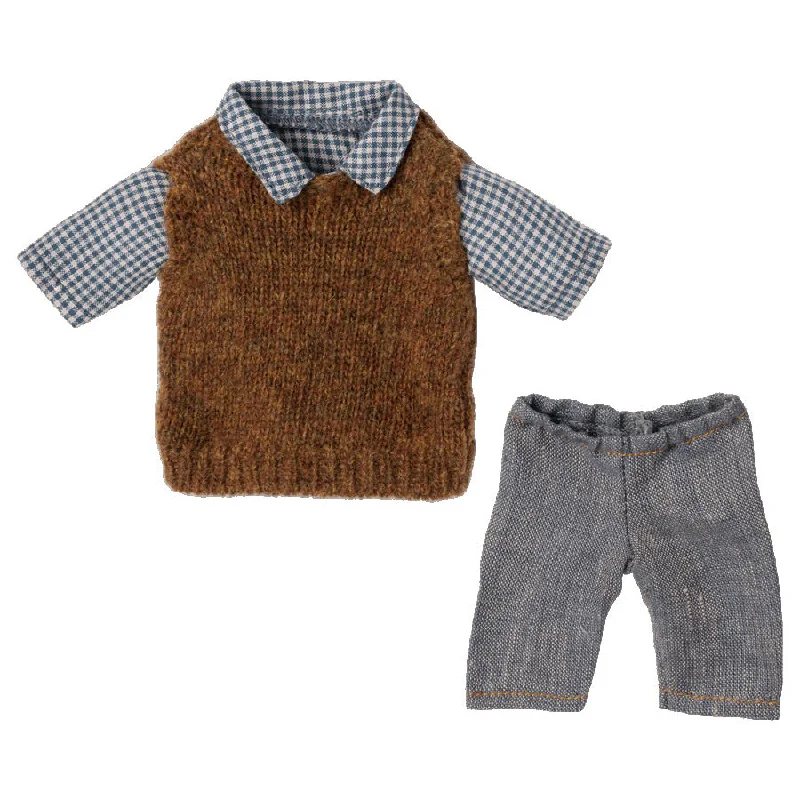 Maileg Shirt, Slipover and Pants, Teddy Dad