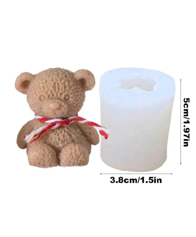 Silicone Mould Candle 3d Teddy