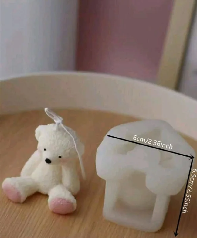 Silicone Mould Candle 3d Teddy