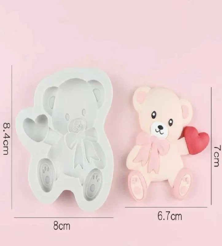 Silicone Mould Teddy 5.2x6.7cm