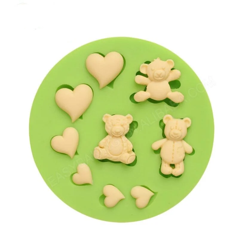 Silicone Mould Teddy Love