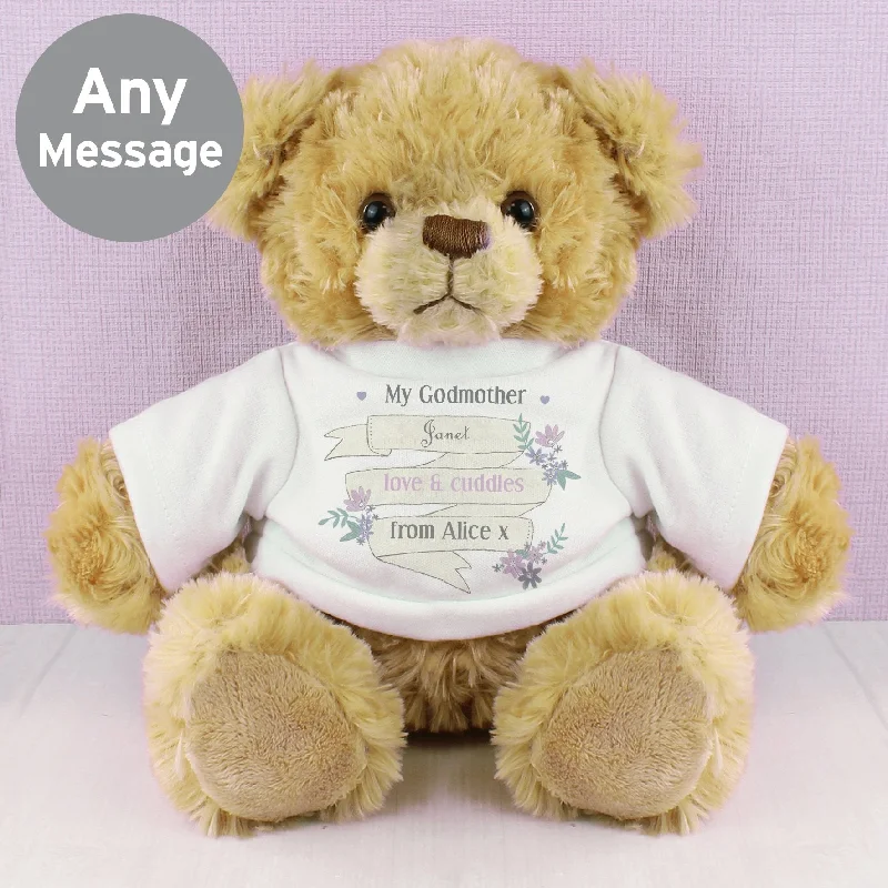 Personalised Garden Bloom Message Teddy Bear