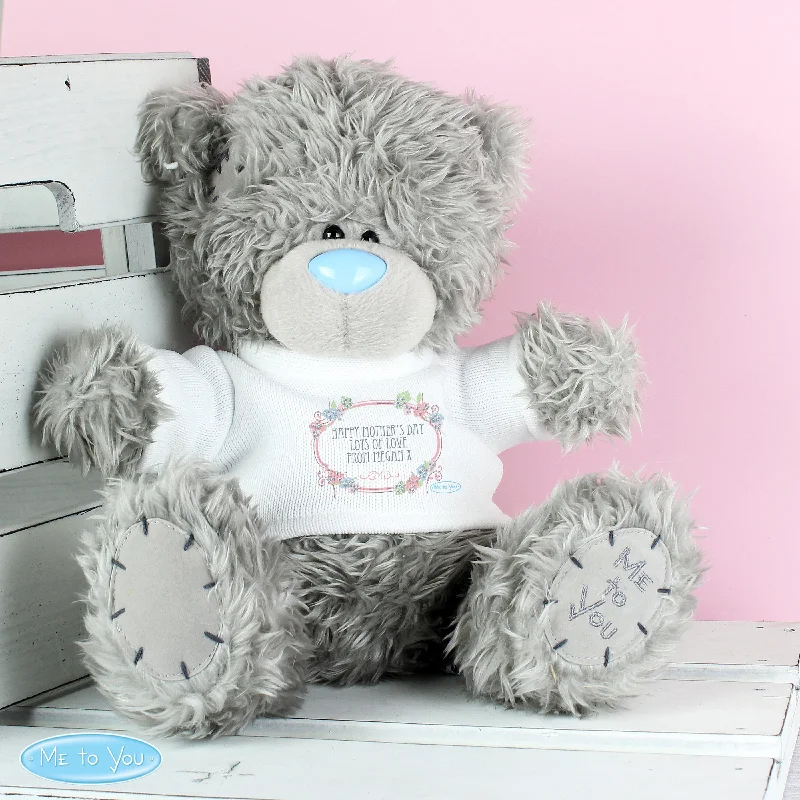 Personalised Me To You Teddy Bear with Floral T-Shirt