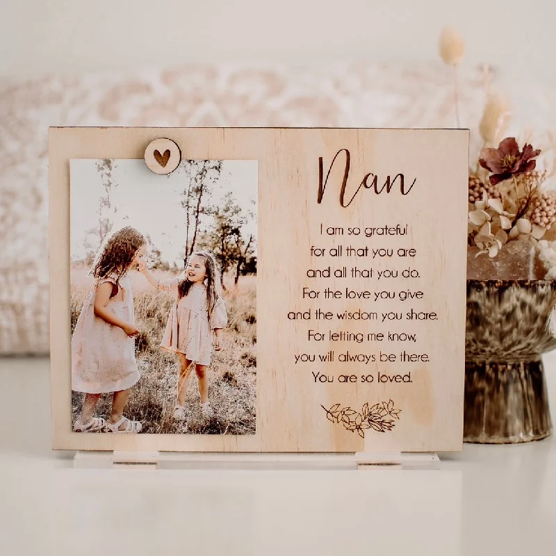 Nan + quote photo frame