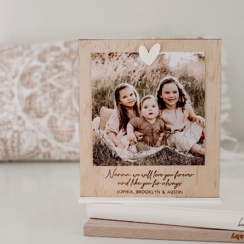 Nanna we will love you forever photo frame