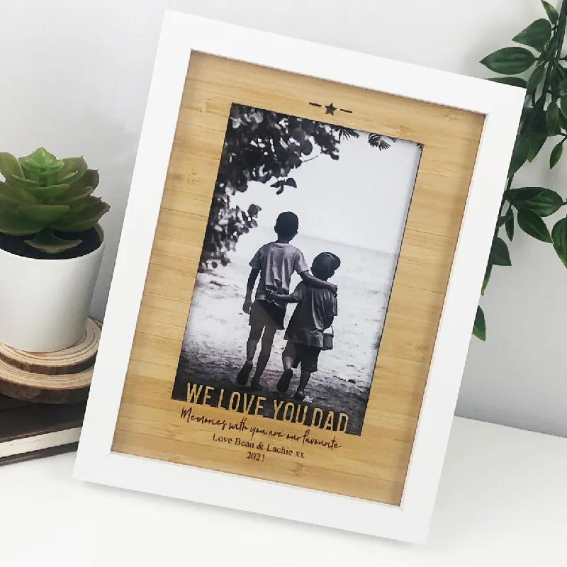 Personalised Frame with Bamboo Insert