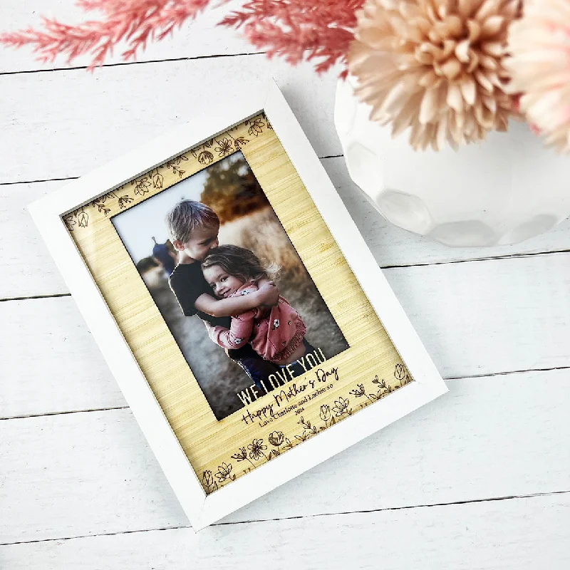 Personalised Mother's Day Frame with Bamboo Insert