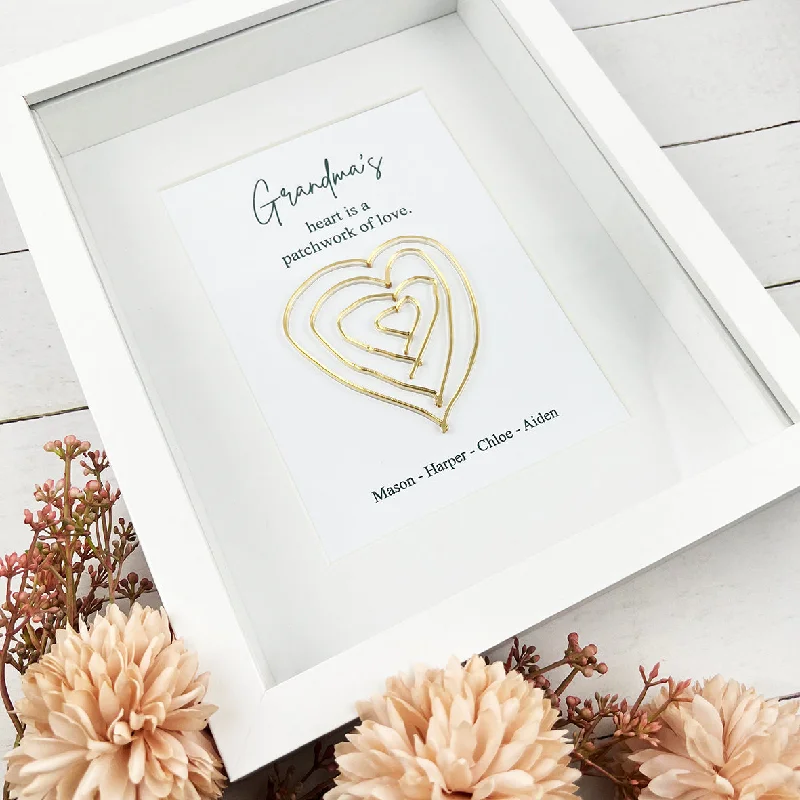 Personalised Heart Of Hearts Framed Print