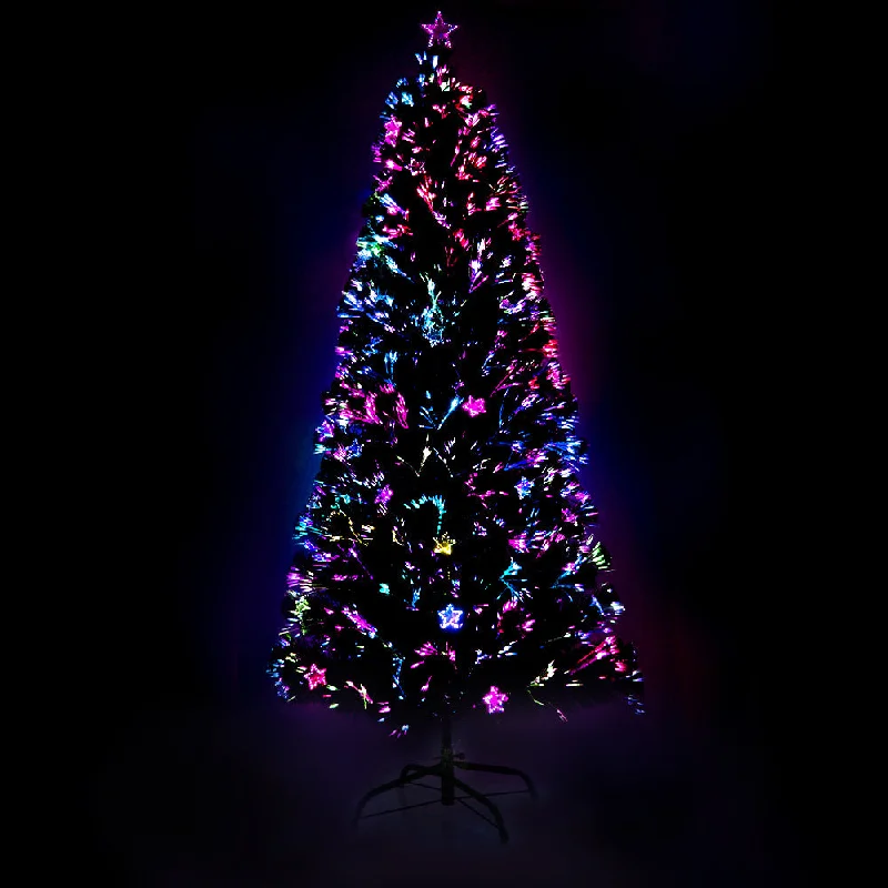 6ft 1.8m 250 Tips Christmas Tree Optic Fibre Xmas tree - Multi Colour