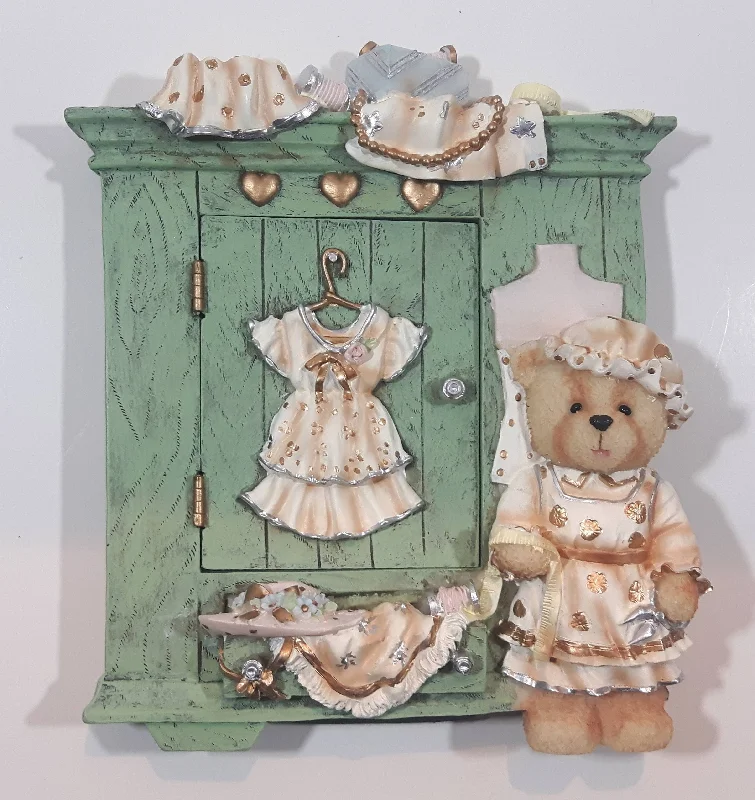 Adorable Teddy Vintage Closet Style Picture Photo Frame