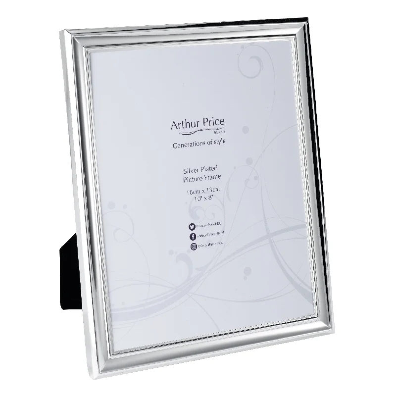 Art Deco Photo Frame | Silver Plated | 10x8"