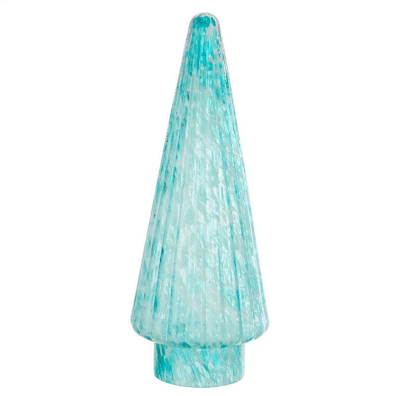 Blue Glass Christmas Tree Tabletop