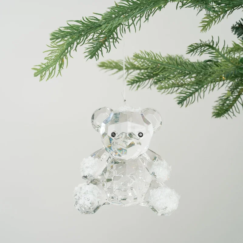 Crystal Teddy Bear Ornament