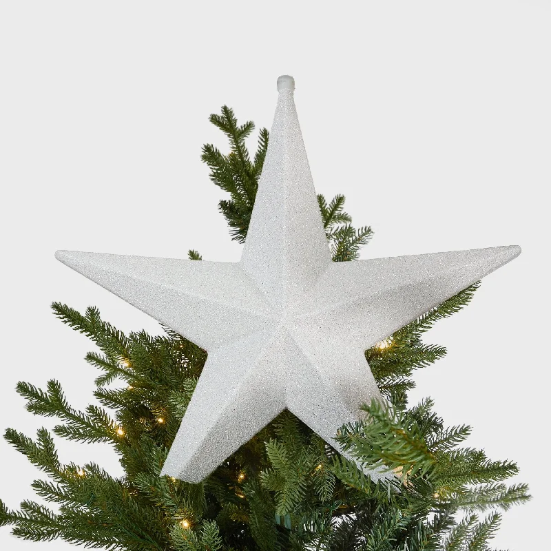 Iridescent Glitter Star Christmas Tree Topper